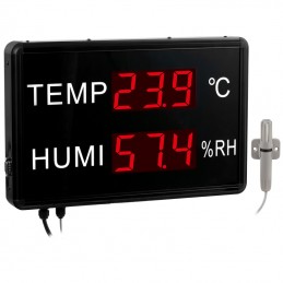 Afficheur grand format température + humidité relative PCE-G 2