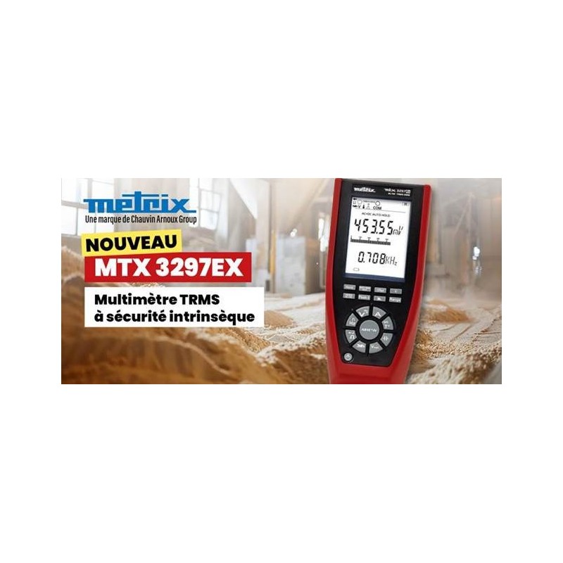Metrix Multimetre Promesures vous propose ce Multimètre Metrix ATEX MTX 3297 Ex