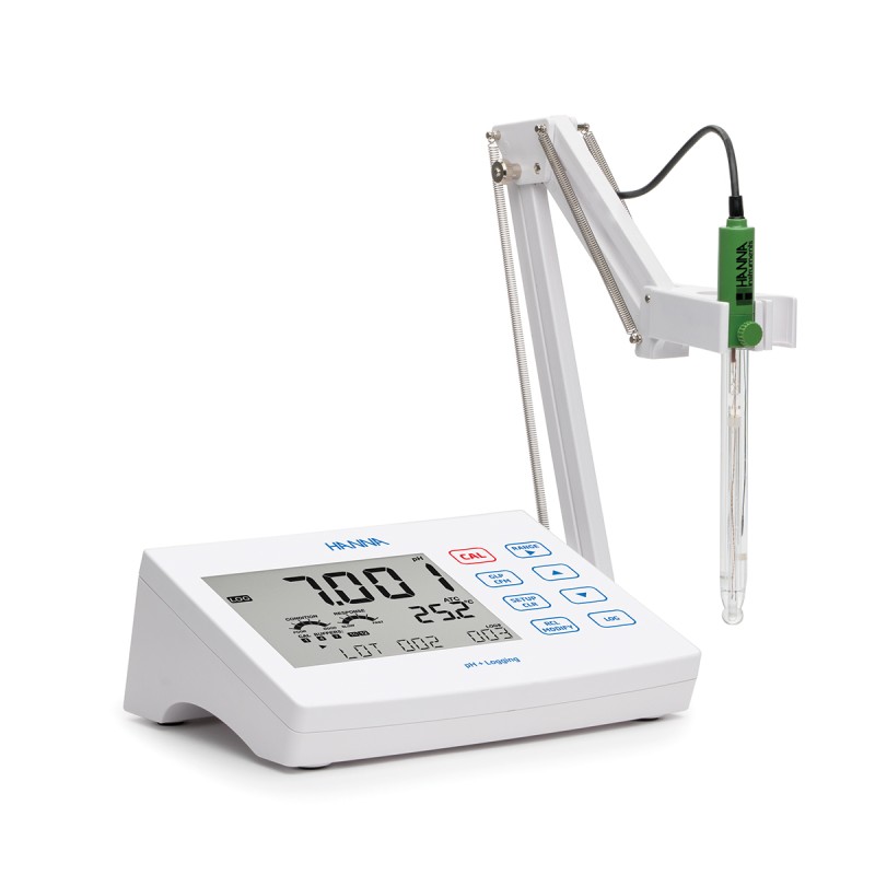 HI2621-02 - pH-mètre de laboratoire avec mémorisation et connexion PC - Hanna Instruments