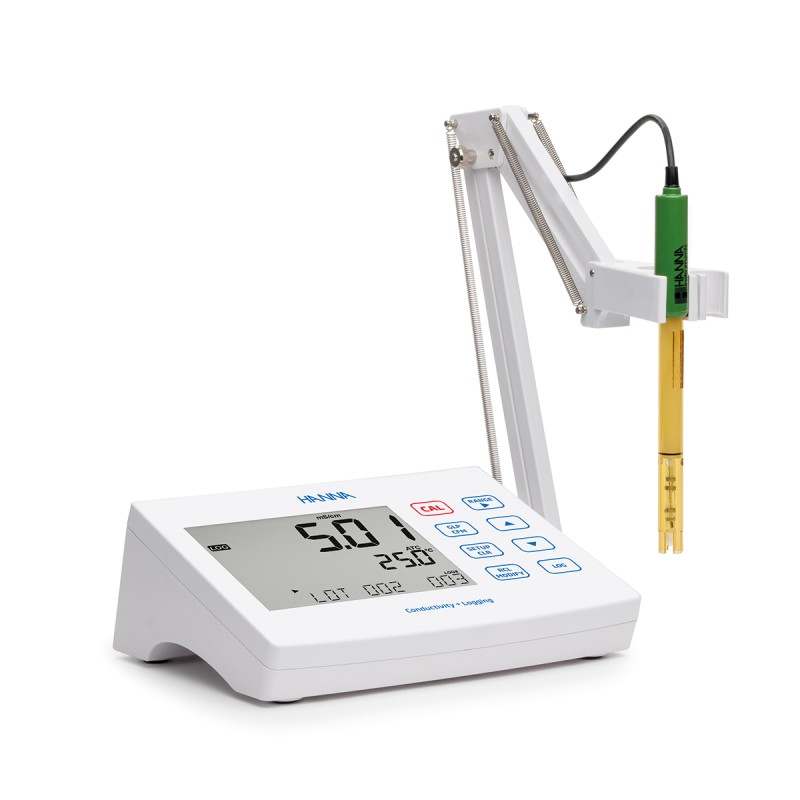 HI2631-02 - Conductimètre de laboratoire avec mémorisation et connexion PC - Hanna Instruments