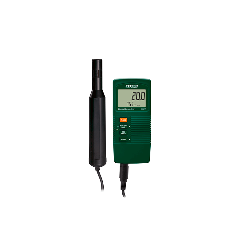 Oxymètre DO210 autonome air/eau + thermomètre avec enregistreur EXTECH