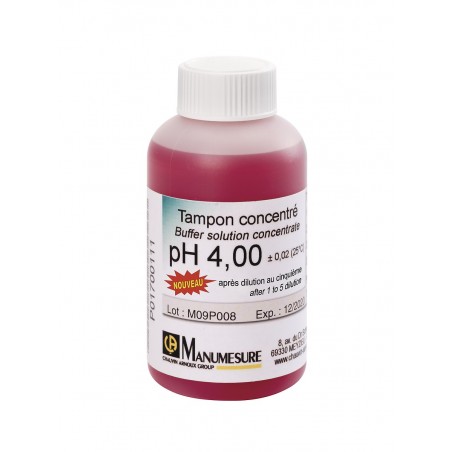 Tampon pH4 concentre 125ml a diluer 5 fois MR CHAUVIN-ARNOUX