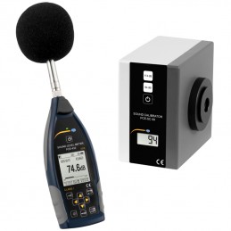 Sonomètre classe 1 avec GPS et Calibrateur PCE-432-SC 09